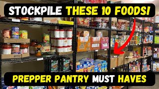 Only 10 Items You Need For Survival  SHTF Prepper Pantry [upl. by Nebe]