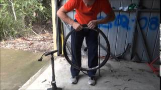 How to Fix a Flat Bike Tyre without a Puncture Repair Kit Fast [upl. by Auof]