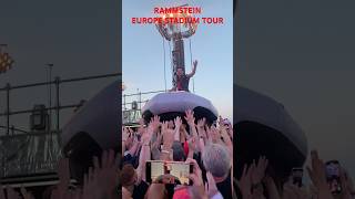 Rammstein crowdsurfing EUROPE STADIUM TOUR [upl. by Opiak]