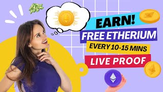 FREE ETHEREUM Crypto  Earn Free ETH every 1015 Minutes  Live Proof  Money House [upl. by Zetra160]