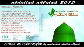 ABDULLAH AKBULAK 2015 CEMALİNE PERVANEYİM En yeni ilahiler 2017 [upl. by Yecart]