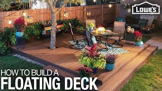 How to Build a Floating Deck [upl. by Imer]