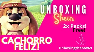 RANDOM UNBOXING  SHEIN 2x FREE PACKS PLAYING quotCACHORRO FELIZquot FOR 1 MONTH  HOUSE THINGS APP ASMR [upl. by Rocray]