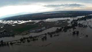 Colorado Flooding 2013  Aerial video  County Road 20 12 913 [upl. by Theurich724]