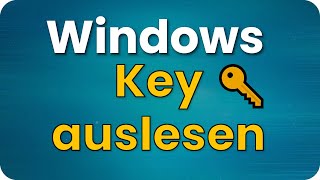 Windows Key auslesen 🔑 Win10 amp Win11 Product Lizenz [upl. by Imekawulo825]