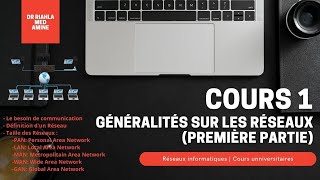 Cours réseaux N° 1  Généralités sur les réseaux Première partie Par Dr MARIAHLA [upl. by Nosnorb]