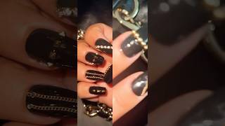 Rebecca Minkoff Inspired PRESS ON Nails  Black amp Gold [upl. by Meit]