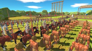 Ancient Human Army vs Creepy Monster  Animal Revolt Battle Simulator [upl. by Marlowe]