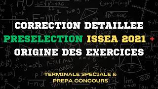 Correction présélection ISSEA 2021 [upl. by Ocko]