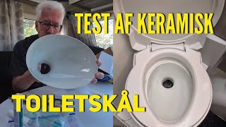 Test af keramisk porcelænsskål til toilettet [upl. by Corney146]