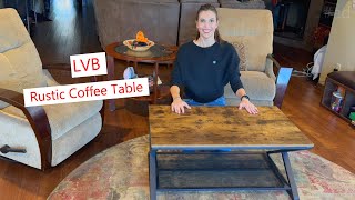 LVB Rustic Coffee Table easy assembly durable amp looks great coffeetable table livingroomdecor [upl. by Elletsirhc]