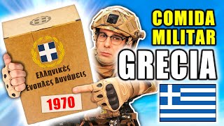 Probando COMIDA MILITAR de GRECIA de 1970  MRE Grecia [upl. by Golter]