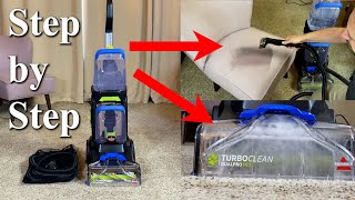 How to Use the Bissell Turboclean Dualpro Pet Carpet Cleaner [upl. by Lyell521]