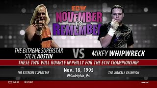 WWE 2K16 PS4 Steve Austin 316 Part 28 Steve Austin vs Mikey Whipwreck November to Remember 1995 [upl. by Gill924]