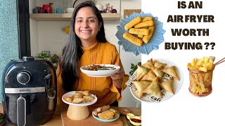 Is an AIR FRYER worth buying Know everything about IT  Kurkuri Bhindi French fries Samosa amp more [upl. by Jorie595]