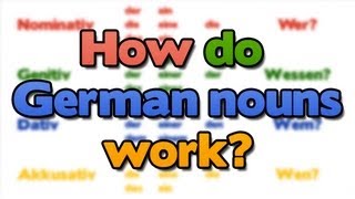 Learn German A1  German DeclensionsCases Declining Nouns  Deutsch Für Euch 10 [upl. by Neerom]