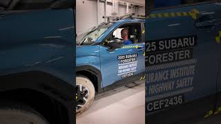 2025 Subaru Forester in the IIHS crash hall [upl. by Bowyer]