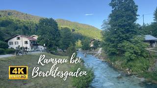 Ramsau bei Berchtesgaden Bavaria  Germany Walking Tour  4K 60 fps [upl. by Salene]