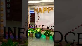 Infoedge Naukricom Front Office Diwali Decorations shorts ytshorts diwali infoedge naukri [upl. by Ellette]