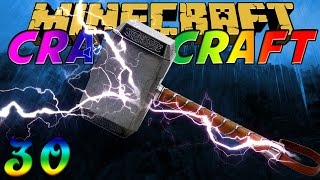 Minecraft Crazy Craft 20 quotThors Hammerquot Ep 30 wJAYG3R [upl. by Anod417]