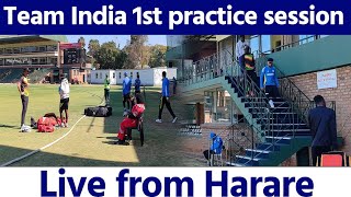 india vs Zimbabwe Team India practice session day 1 full Highlights [upl. by Tarrant]