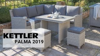 Kettler Palma  Mini Corner Garden Furniture Set  A Closer Look At [upl. by Eylatan]