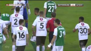 SV Mattersburg  SCR Altach HIGHLIGHTS 24102015 [upl. by Odracer]