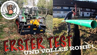 FarmVLOG271  Der erste Testlauf und es werden Rohre verlegt [upl. by Ormand]