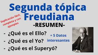 Segunda tópica Freudiana explicación sencilla y con ejemplos  5 datos interesantes [upl. by Nennerb]