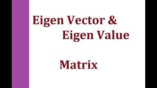 Eigenvalues and Eigenvectors In Hindi  2 x 2 Matrix Example [upl. by Brawley]