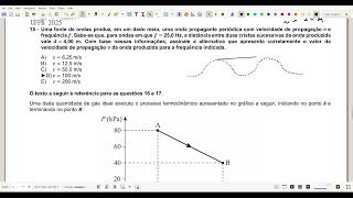 UFPR 2025 Uma fonte de ondas produz em um dado meio uma onda propagante periódica com velocidade [upl. by Euqinaj510]