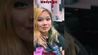 Double lip piercingmadysips piercinglovers septumpiercing beauty piercinglove piercings [upl. by Pearline475]