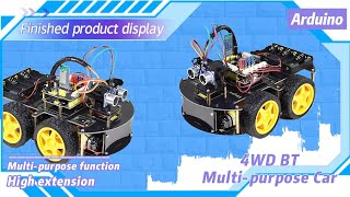 KEYESTUDIO 丨KS0559 Gadget Gurus Choice Arduino 4WD BT Multipurpose Car keyestudio robot kits [upl. by Ly]