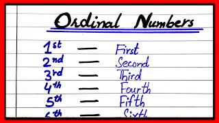 Ordinal Numbers 1 to 10  Ordinal Numbers  Ordinal Numbers 1 to 10 Learn 1 to 10 Ordinal Numbers [upl. by Dyane985]