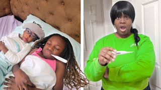 SIBLINGS FAKES BEING SICK TO SKIP SCHOOL WHAT HAPPENS IS SHOCKING [upl. by Yrellih]