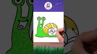 Lets Draw A Snail Step By Step  Many More Drawing Videos For Kids drawingforkids howtodraw draw [upl. by Gronseth777]