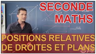 Positions relatives de droites et plans  Maths seconde  Les Bons Profs [upl. by Schoening919]