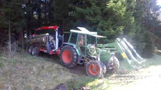 Fendt 309LSA Stepa Palfinger Rückewagen 2 [upl. by Kronick]