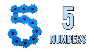 diy number 5 cardboard  number design ideas  number design [upl. by Stavros948]