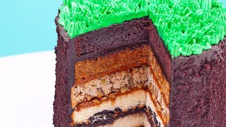 5 LAYER EARTH CAKE  NERDY NUMMIES [upl. by Pirzada]