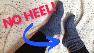 Knit No Heel Spiral Socks with Me [upl. by Bridge632]