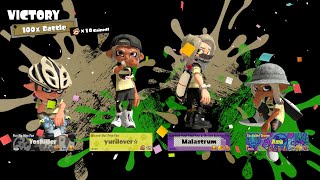 Splatoon 3 Splatfest Team Rice vs Team Pasta  100x Battle Win  Float Photos [upl. by Ellevehs]