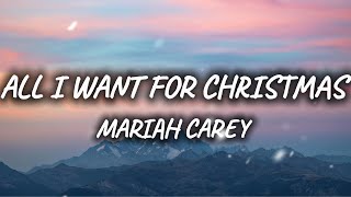 Mariah Carey  All I Want For Christmas Is You Lyrics video [upl. by Atsirak]