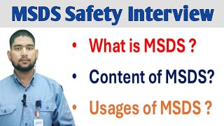 what is MSDS  content of MSDS  MSDS safety video  MSDS use  safety video [upl. by Ludba]