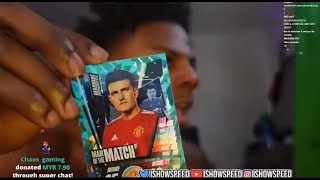 IshowSpeed got Harry Maguire in a FIFA card pack opening 😭😭 [upl. by Rosalia]