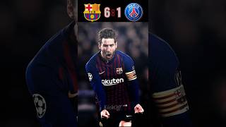 FC Barcelona 🆚️ Paris 61 Epic Match Highlights  football shorts ronaldo cr7 messi youtube [upl. by Anel579]