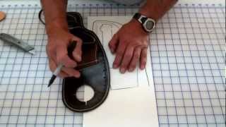 Making a Pommel Holster Part 1 of 2 Holster pattern design [upl. by Leoine]