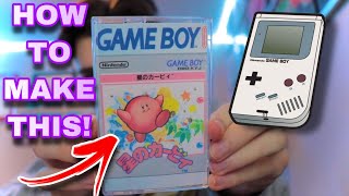 HOW TO MAKE GAMEBOY CARTRIDGE CASES FROM OLD MUSIC CASSETTE TAPES Easy Game boy GBC GBA GB [upl. by Alanson]