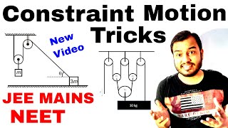 Tricks for Constraint Motion  Laws Of Motion 07 for IIT JEE MAINS  JEE ADVANCE  NEET [upl. by Cuyler638]