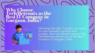 Best IT Company in Gurgaon India – Empowering Businesses with TechMetronix marketing GOVIRAL [upl. by Ulphia]